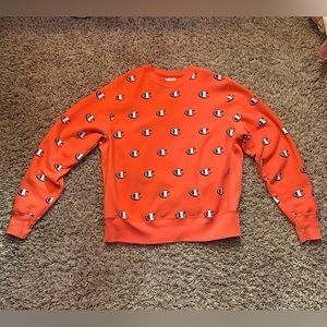 Salmon Champion Logo Sweater